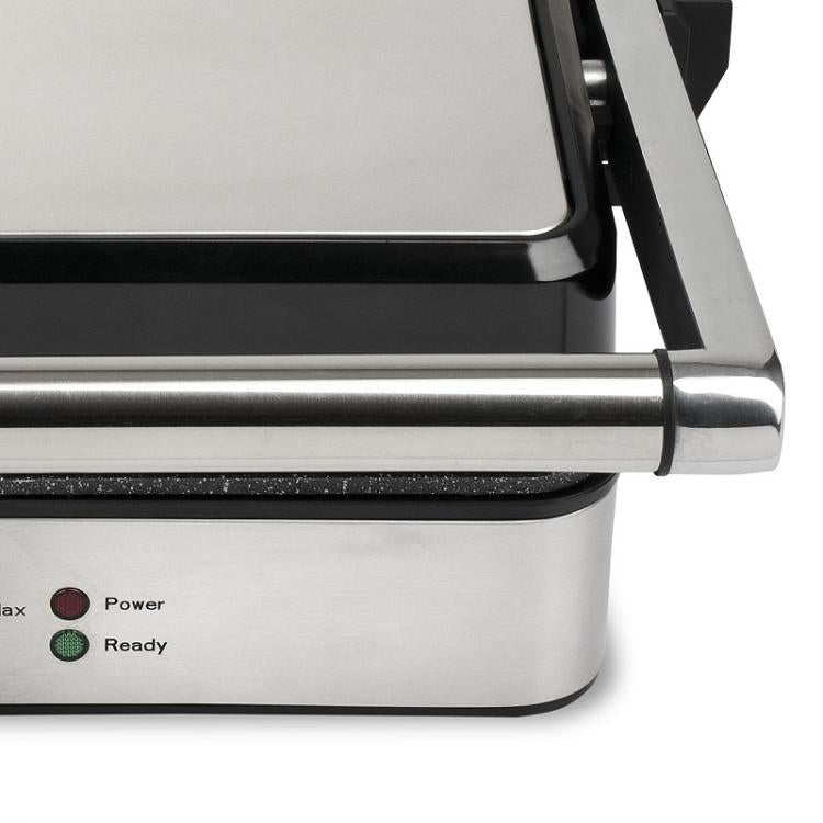 Girmi Elektrogrillplatte, Edelstahl, BS46, Thermostat, 30x24cm, 2000W