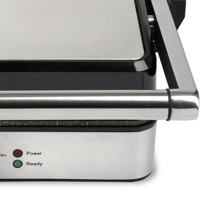 Girmi Elektrogrillplatte, Edelstahl, BS46, Thermostat, 30x24cm, 2000W