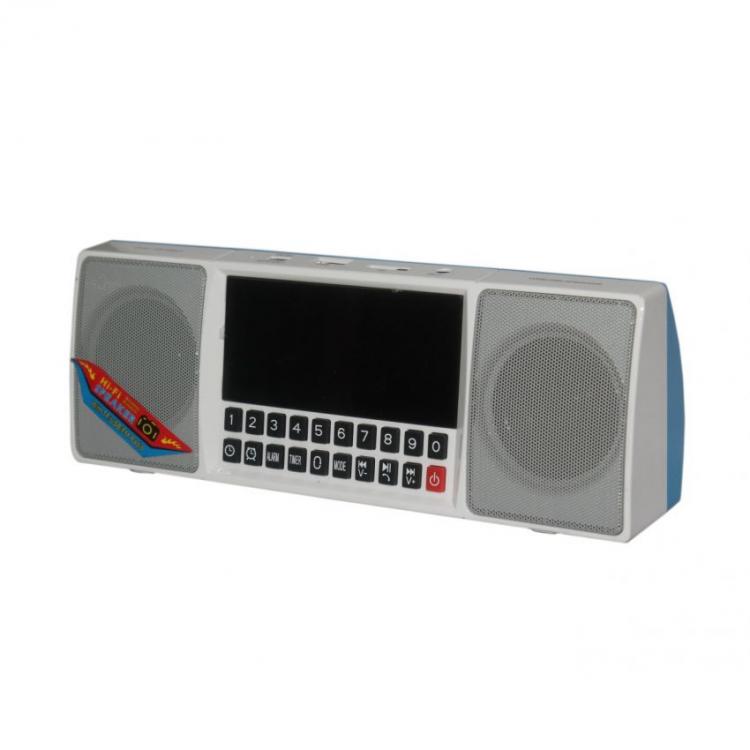 BLUETOOTH SPEAKER WITH DISPLAY, HANDS-FREE PHONE, USB, SD, MP3, FM RADIO, SMARTPHONE COMPATIBLE
