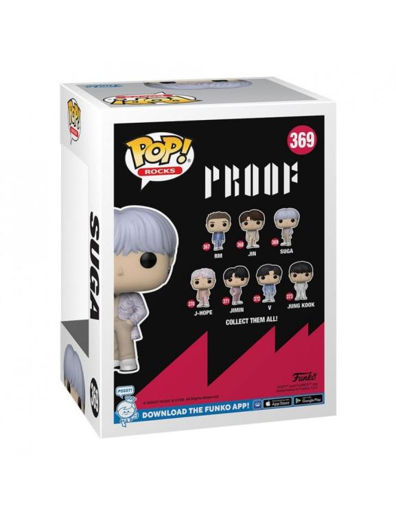 Funko Pop! Rocks BTS Serie 4 – (369) Suga Proof Vinylfigur Boyband 9cm Gruppe