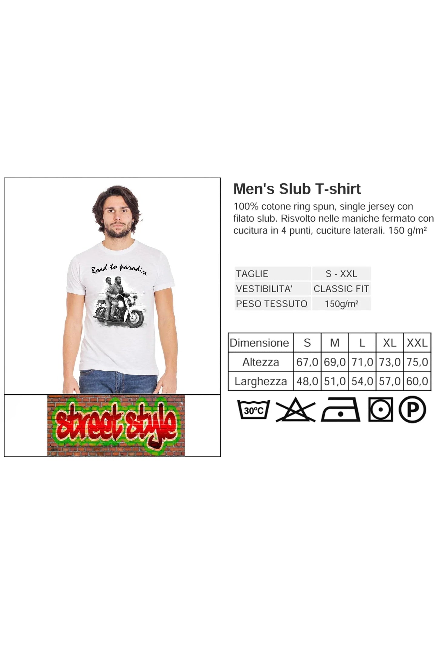 Bud Spencer & Terence Hill - T-Shirt Moto The Legend