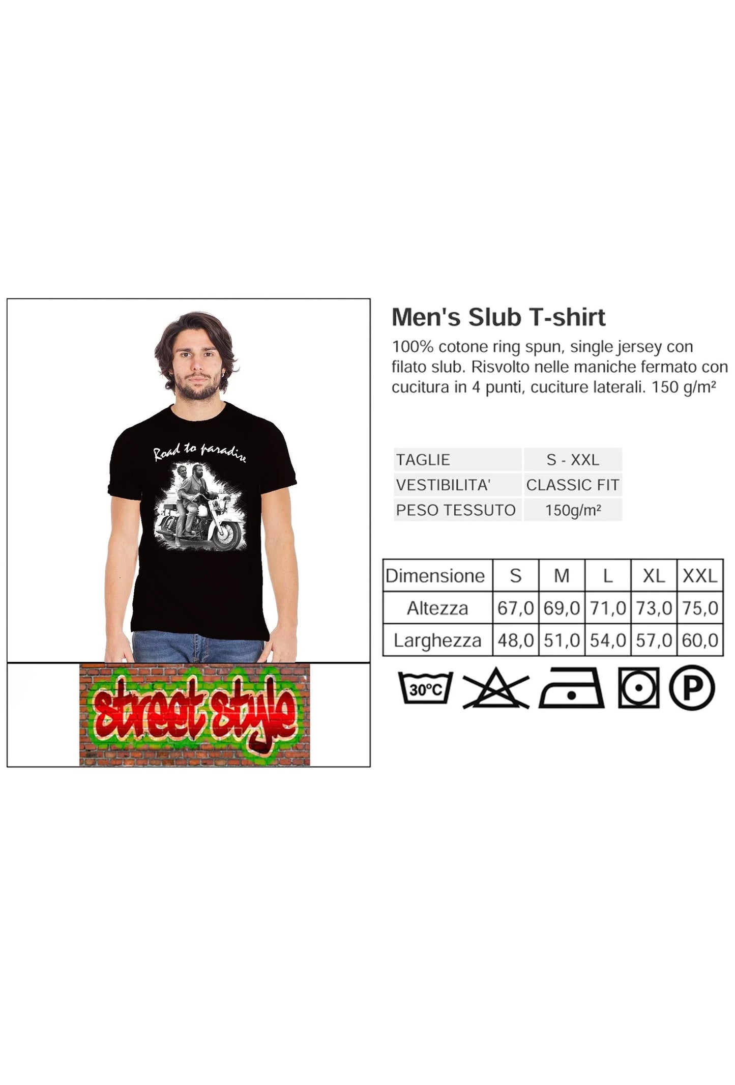 Bud Spencer & Terence Hill - T-Shirt Moto The Legend