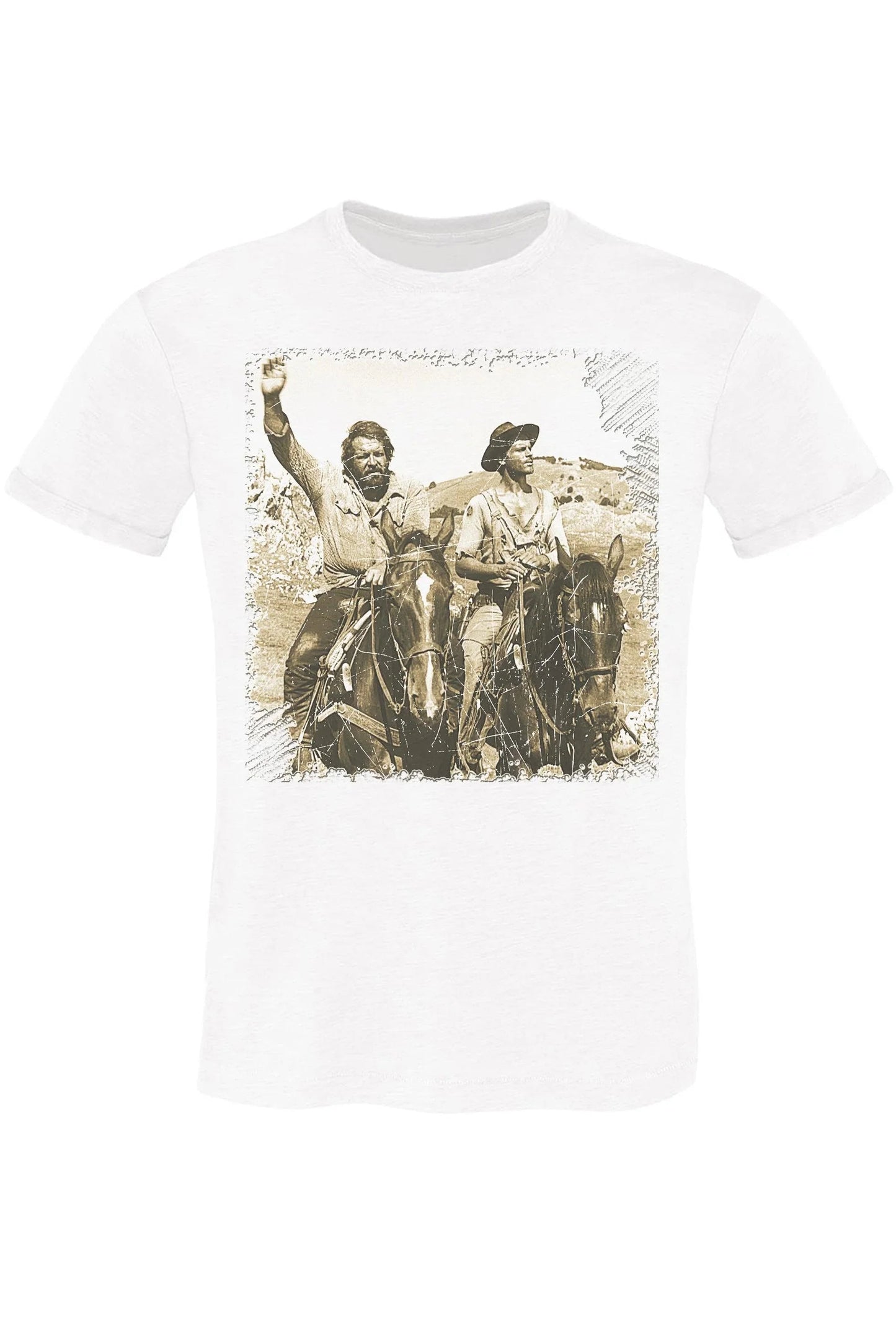 Bud Spencer & Terence Hill T-shirt Uomo 100% Cotone