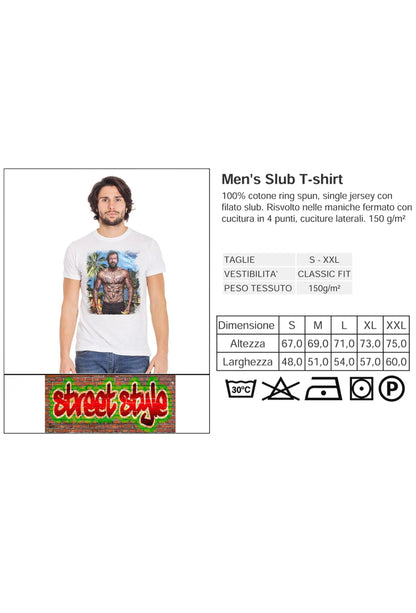T-shirt Uomo Bud Spencer The Legend - Cotone Slub