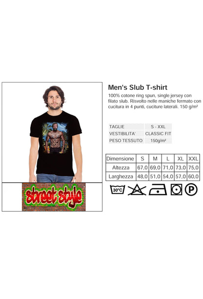 T-shirt Uomo Bud Spencer The Legend - Cotone Slub