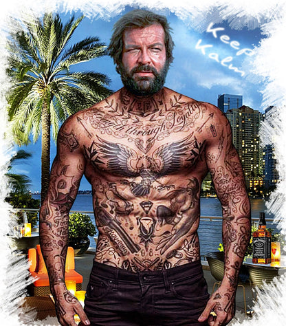 T-shirt Uomo Bud Spencer The Legend - Cotone Slub