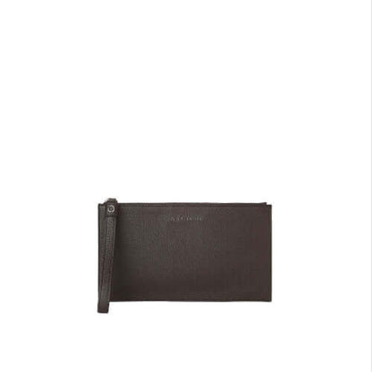 Micron Leather Wristlet Pouch