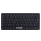 Hutrade Mini Slim USB Kabelgebundene Tastatur leise für Mac/PC Computer Layout Italien Schwarz