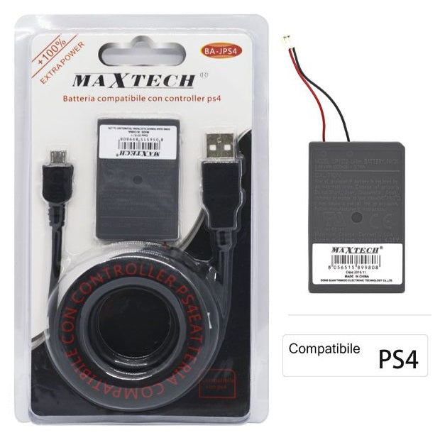 KOMPATIBLER AKKU FÜR PS4 DUALSHOCK V1 CONTROLLER + PLAYSTATION 4 LADEKABEL