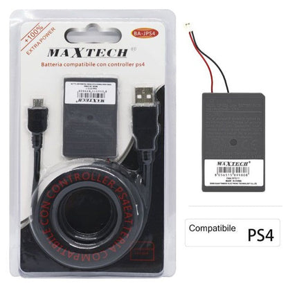 KOMPATIBLER AKKU FÜR PS4 DUALSHOCK V1 CONTROLLER + PLAYSTATION 4 LADEKABEL
