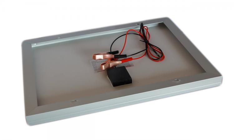 Pannello Solare Fotovoltaico Celle Silicio Modulo 20W 20Watt 12V Pinze Batteria
