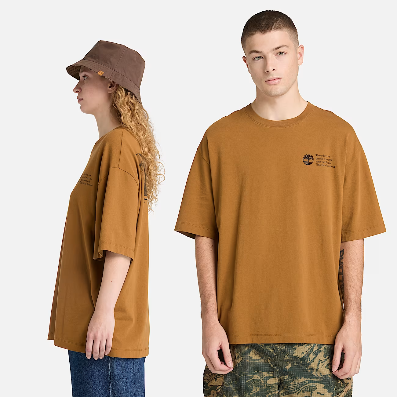 Timberland T-shirt Uomo Archive Boot TB0A5M8R EH2 Grano Scuro