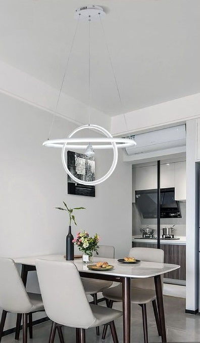 LED Deckenleuchte Ringe Modernes Design Rund Kaltweiß 70W