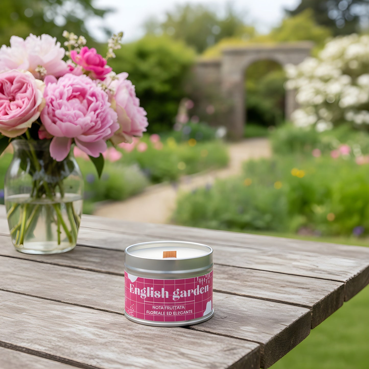 Candela English garden | pera e fresie