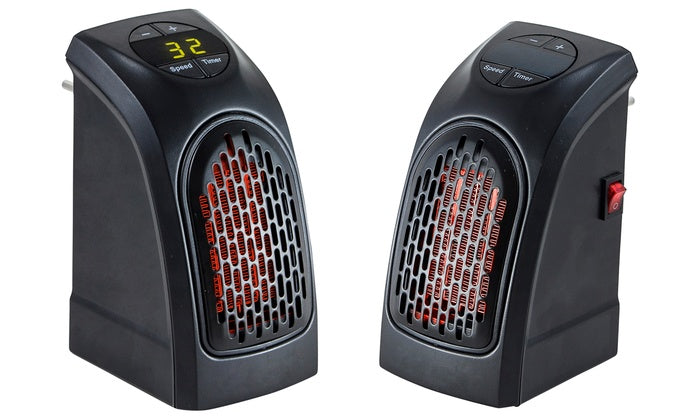 Elektrischer Heizlüfter 350W Tragbarer Heizstrahler Handy Heater Steckdosenheizung