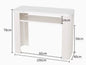 Designer Manicure Table｜Marble Top × Striped Iron Legs｜Professional Salon Station