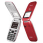 BRONDI WINDOW+ 4.5 COLOR FLIP DUAL SIM CLAMSHELL MOBILE PHONE - RED