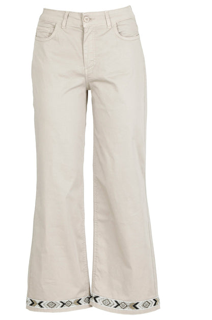 CafèNoir Pantalone Culotte con Passamaniera C7JP0036 M039 orzo