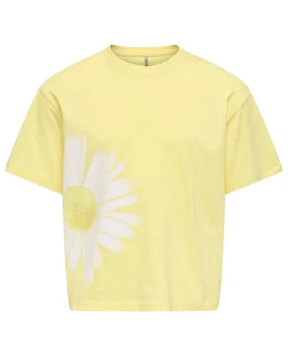 Only t-shirt da ragazza Kogbelle Print 15375189 giallo