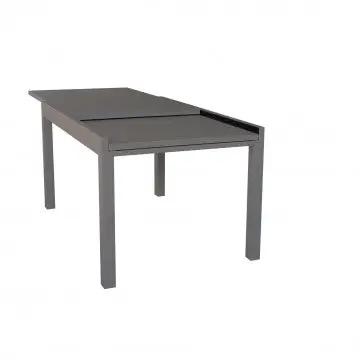 Ausziehtisch Hawaii aus taupefarbenem Aluminium - 135/270 x 90