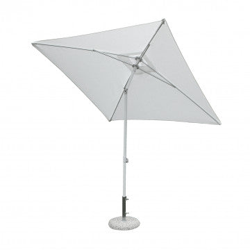 Ombrellone quadrato 2x2 metri telo poliestere bianco 180 gr