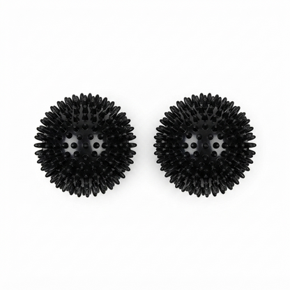 Energetics Coppia di sfere per il massaggio Knobbed Balls da 10cm di diametro 107305-050 nero