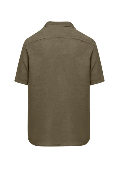 Bomboogie Camicia Uomo Regular Fit Lino SM7790TLI2_350 – Desert Sage