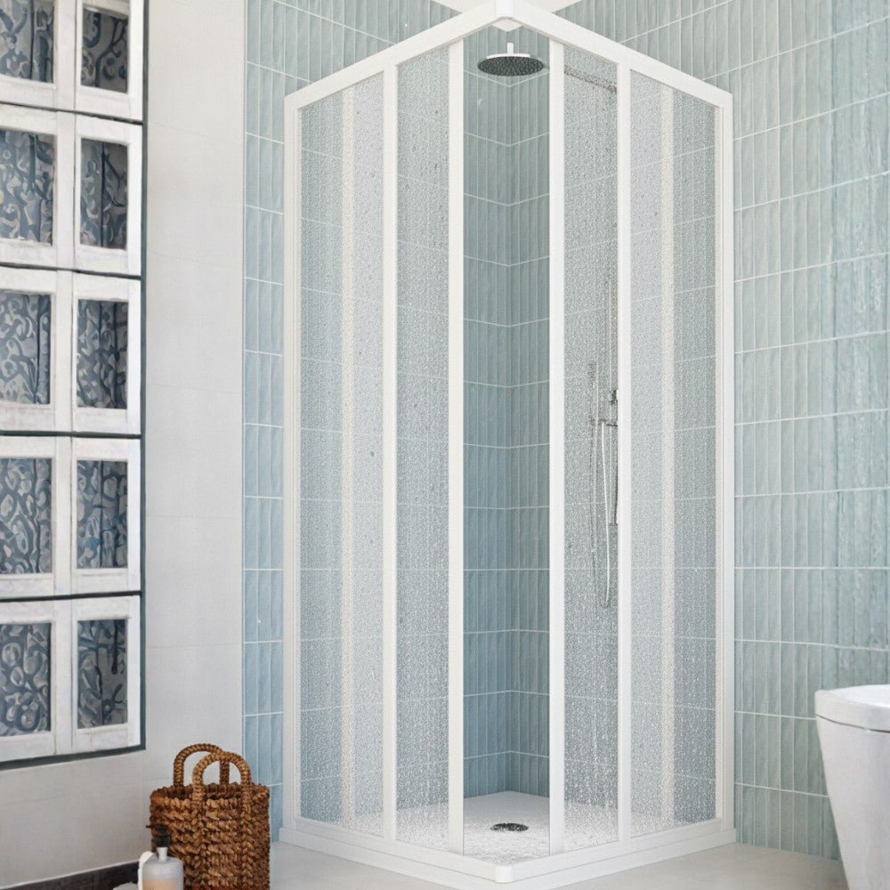 Cabina doccia Camelia 70x90 in PVC con pannelli in acrilico da 2 mm Made in Italy