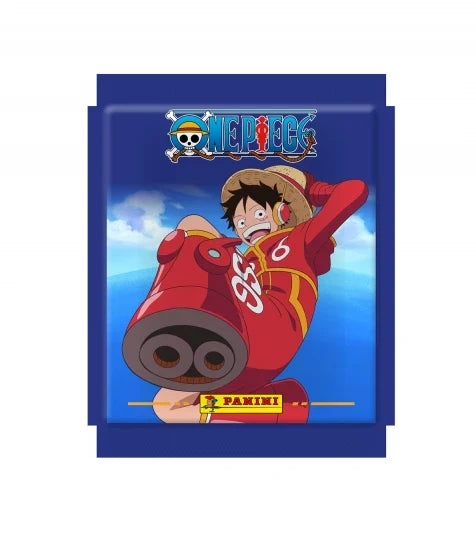 Panini One Piece Road Egghead Sticker Blister Pack 5 Buste Figurine + 1 Card