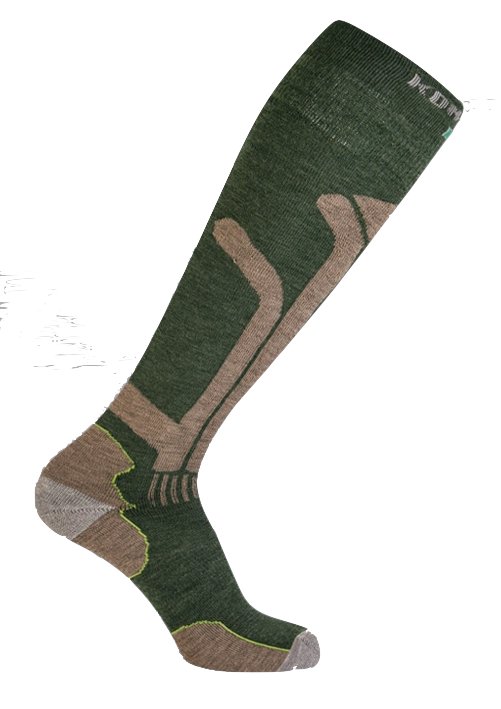 Calze invernale lana argento Konustex PROGRESS, verde, 6 paia