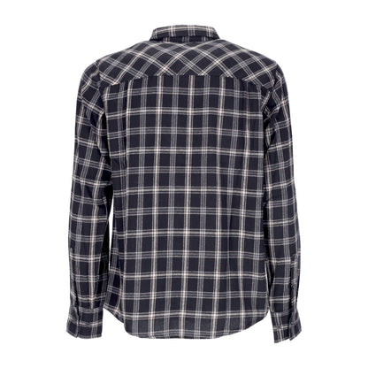 Santa Cruz Camicia Uomo Manica Lunga Nera a Quadri Apex - Black Check