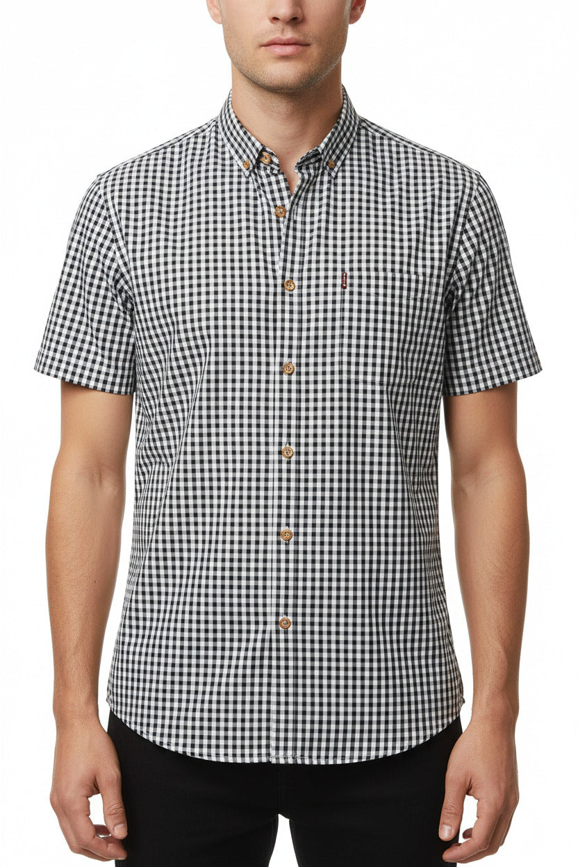 Camicia Uomo Slim Fit a Quadretti in cotone