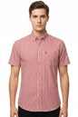 Men's Slim Fit Plaid Cotton Shirt