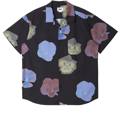 Obey camicia manica corta in cotone woven Biscuits 181210366 black multi