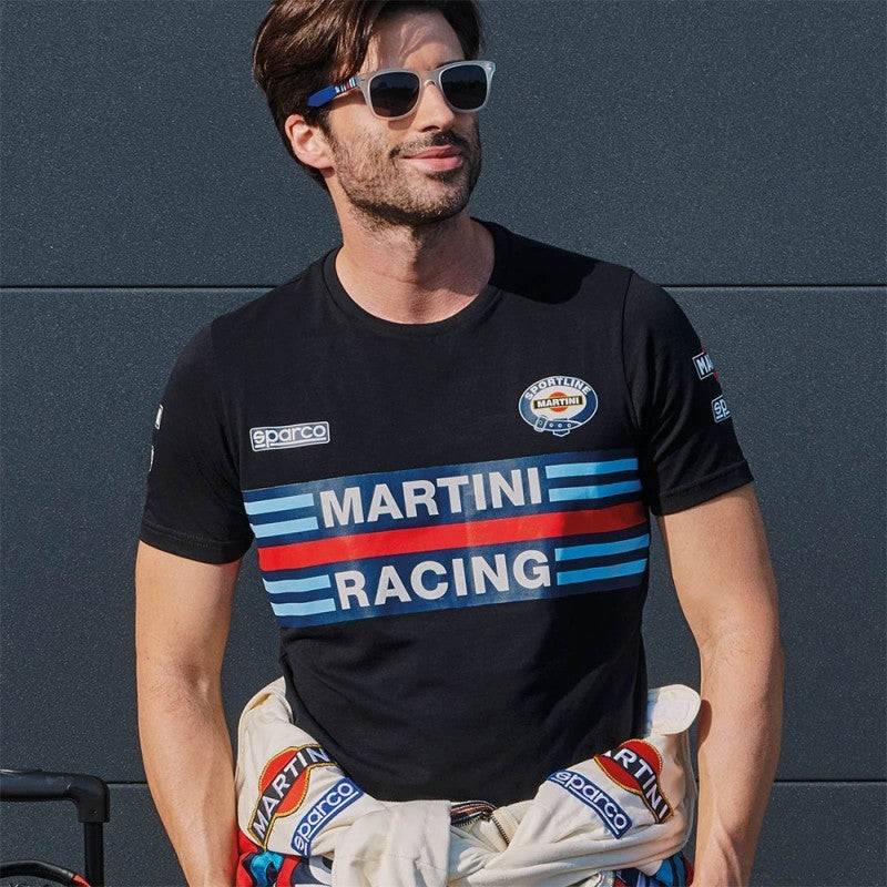 T-Shirt Martini Racing Blu, Leggera e Versatile, Taglie S-2XL