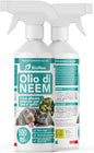 Neem Oil for Dogs and Cats Spray 500 ml – Water-soluble, Natural, Non-Greasy – Gentle Action, Barrier Effect Unpleasant for Ticks Fleas Mosquitoes Insects