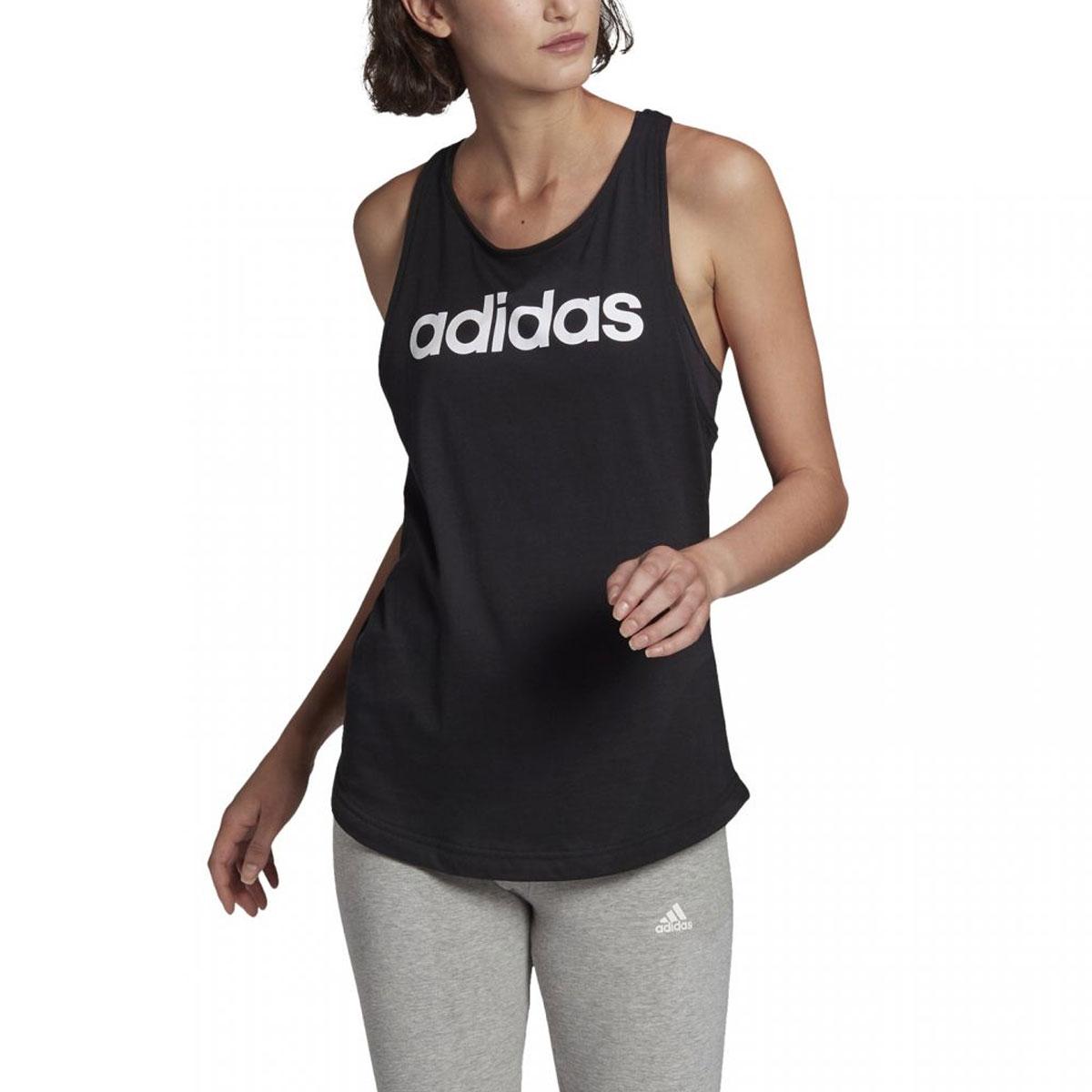 Adidas Canotta Donna Loungewear Essentials Loose Logo GL0566 Nero