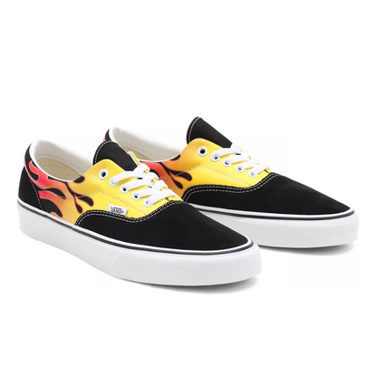 Vans Era Flame VN0A4BV4XEY1 Sneakers Unisex Nero Bianco Fiamme
