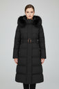 Women's Winter Coat with Fur | Elegant Warm Long Jacket with Hood