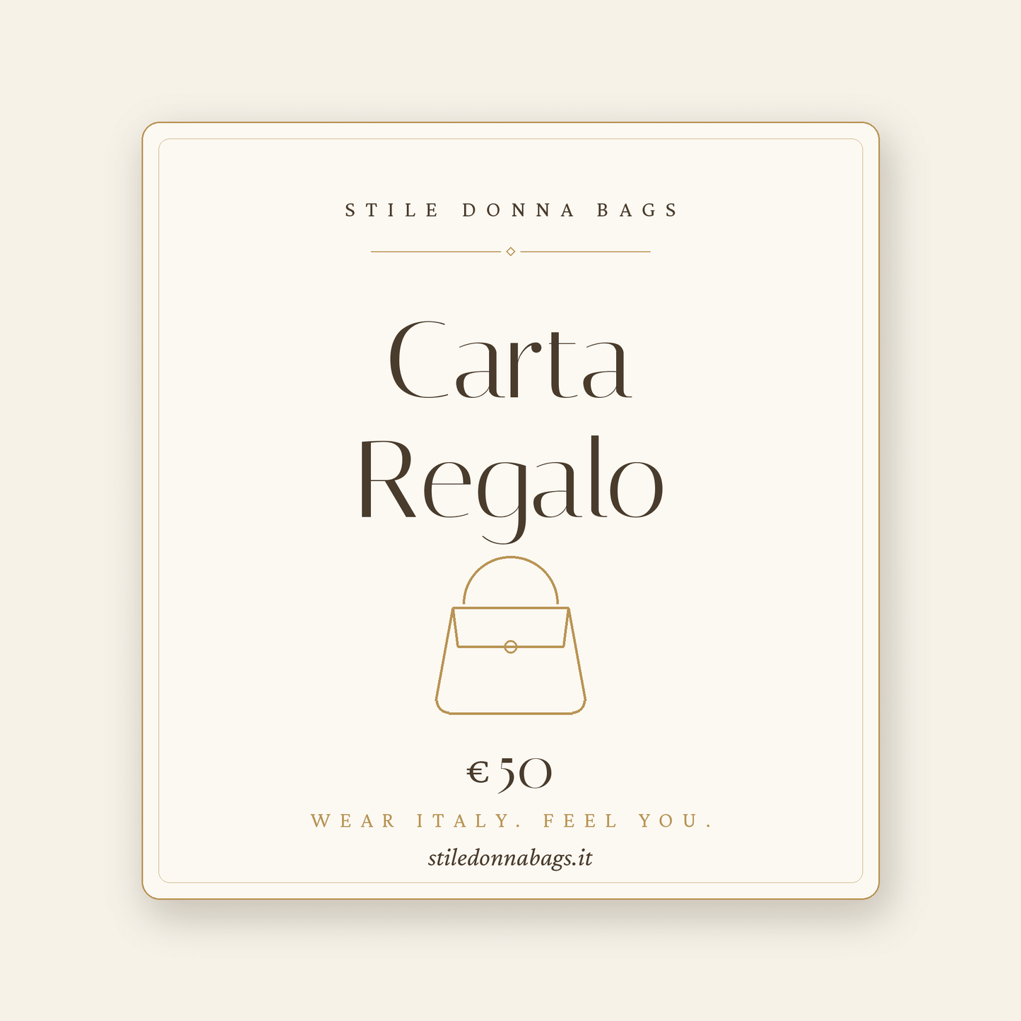 Carta Regalo Stile Donna Bags