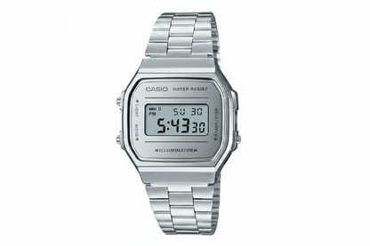 Casio A168WEM-7DF – Orologio Digitale Uomo in acciaio vintage con quadrante argento | LowEconomy