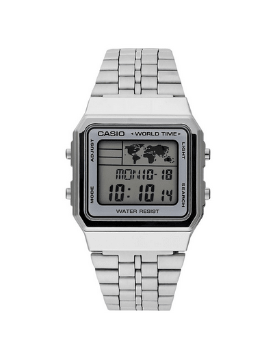 Orologio Digitale Casio A500WA-7D Vintage Acciaio Uomo Donna