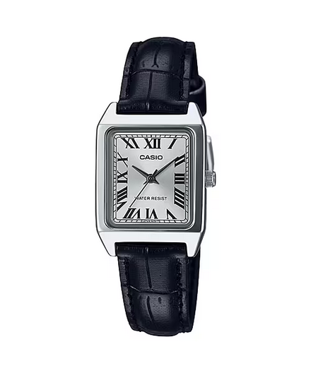 Orologio casio per donna LTP‑V007L‑7B1  pelle nera