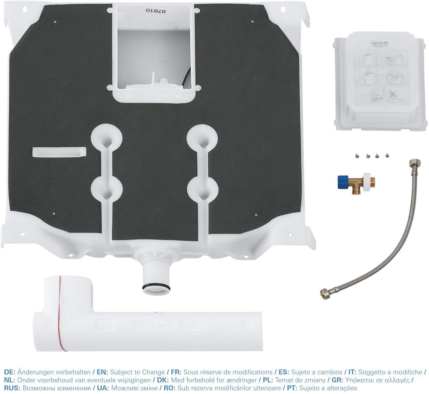 Cassetta scarico GROHE ad incasso per bagno spessore 80mm