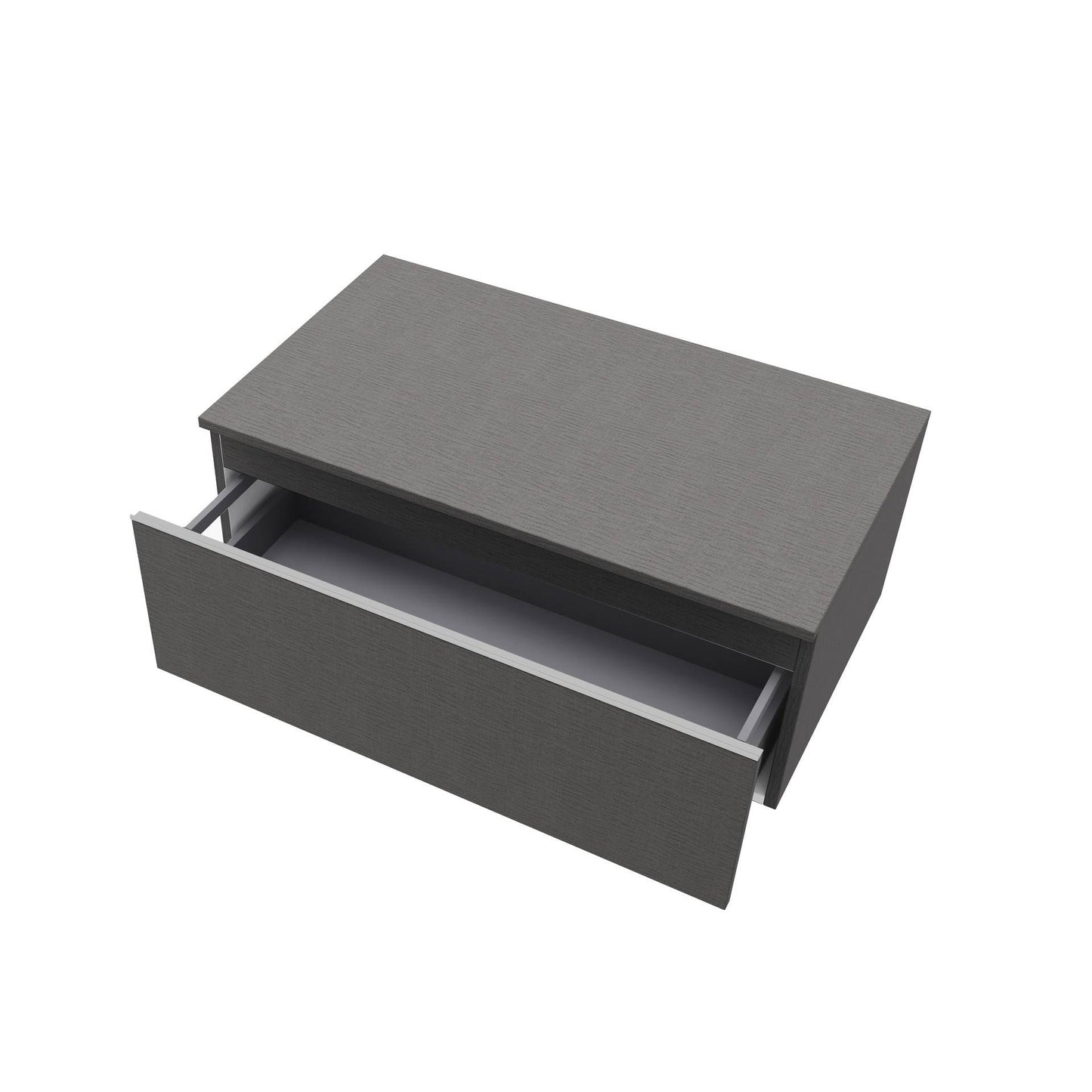 Cassetto da bagno sospeso da 80 cm colore lino