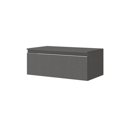 Cassetto da bagno sospeso da 80 cm colore lino