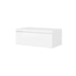 Glossy white 80cm wall-mounted bathroom drawer