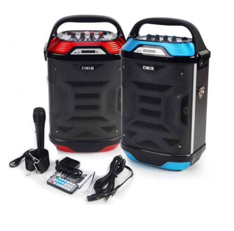 Tragbarer Karaoke-Lautsprecher mit Mikrofon Radio DJ Bluetooth SD MP3 USB