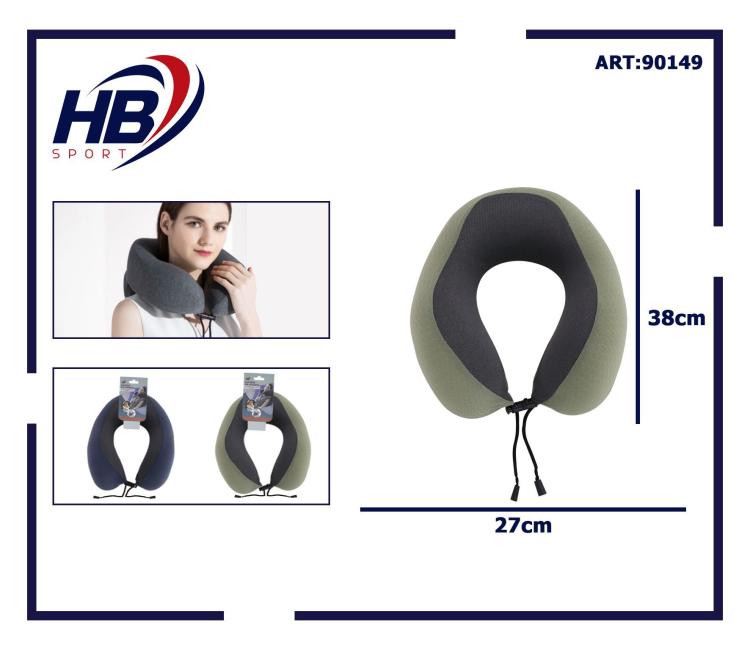 Reise-Nackenhörnchen aus Memory-Schaumstoff, Nackenkissen, Entspannung für Auto, Zug, Flugzeug 90149