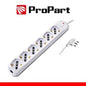 Multipresa 6pos bipasso/schuko + interrutt nuovo modello Spina 16A